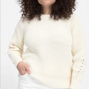 Everlane Textured Cotton Crew XS Bone